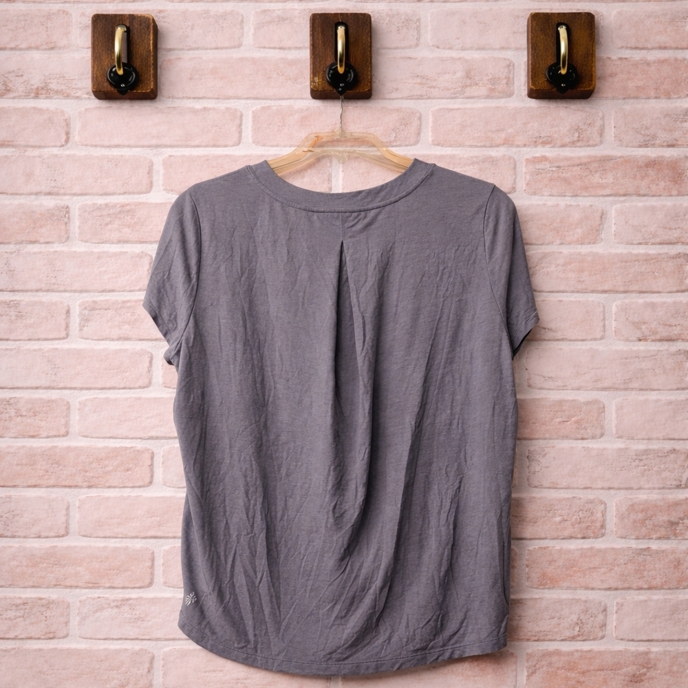 3/$15 ATHLETA Oversized Women's Short Sleeve High-Low Shirt - Blue - Small - Picture 3 of 6